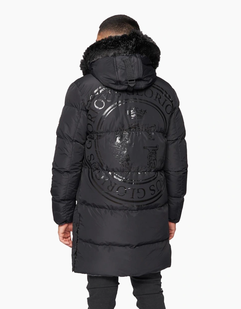 Glorious Gangsta Omarez 2.0 Long Puffer Jacket Mens Black