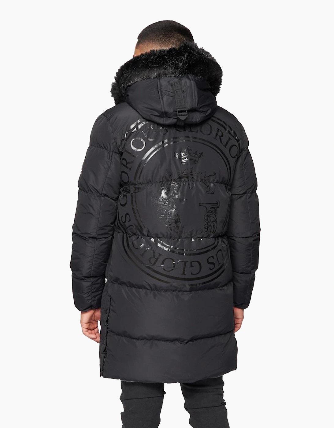 Glorious Gangsta Omarez 2.0 Long Puffer Jacket Mens Black