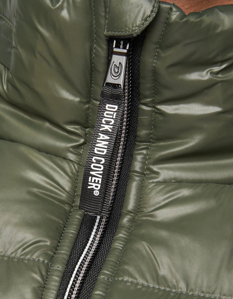 Duck And Cover Shemmy Two Quilted Jacket Mens Dark Olive