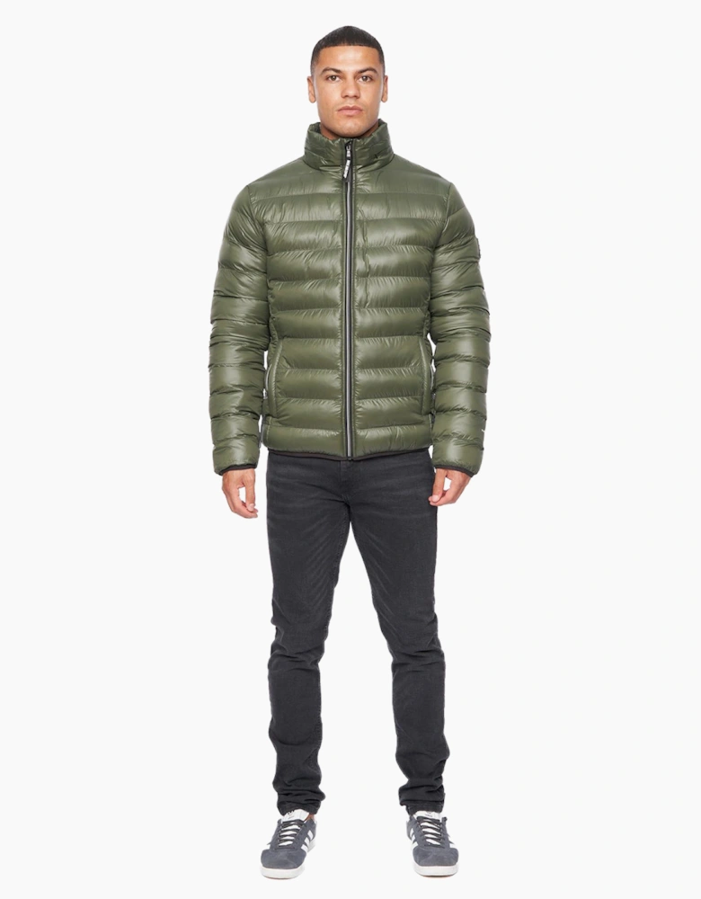 Duck And Cover Shemmy Two Quilted Jacket Mens Dark Olive