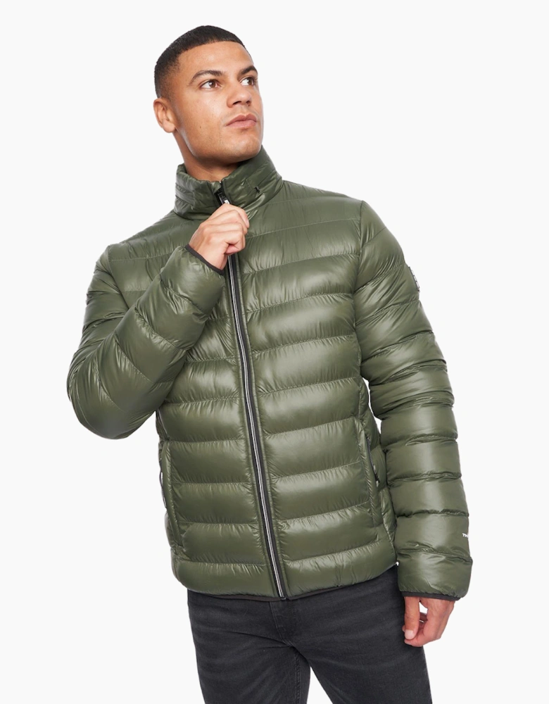 Duck And Cover Shemmy Two Quilted Jacket Mens Dark Olive