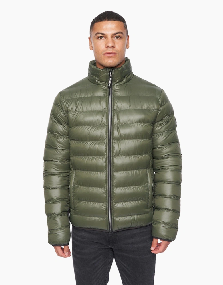 Duck And Cover Shemmy Two Quilted Jacket Mens Dark Olive