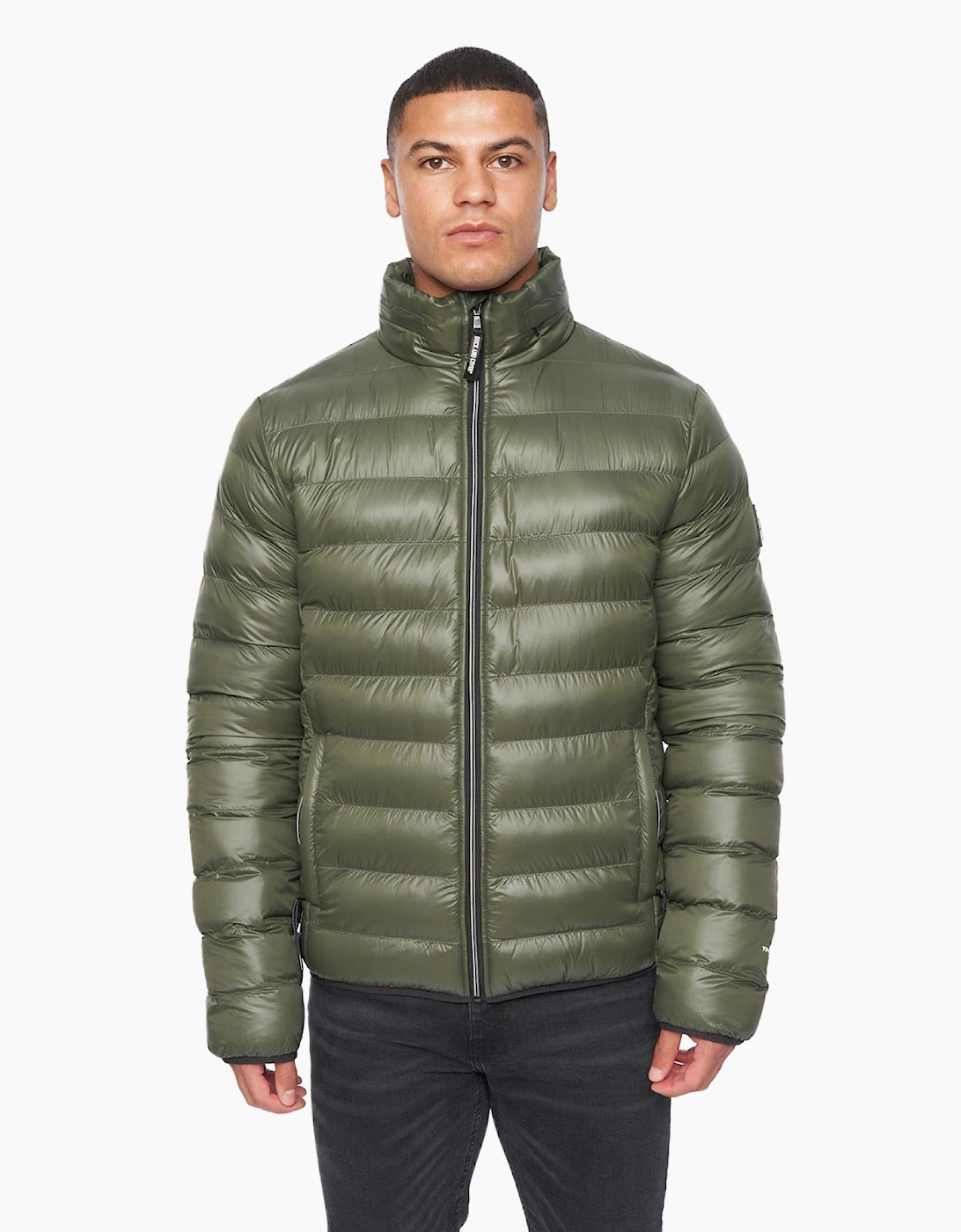 Duck And Cover Shemmy Two Quilted Jacket Mens Dark Olive