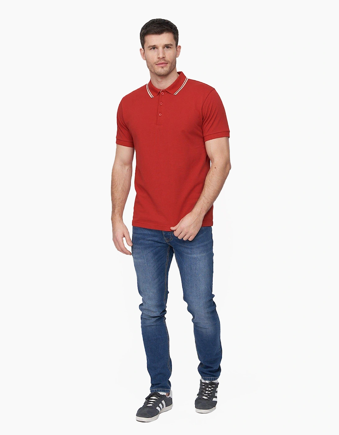 Duck And Cover Samtrase Polo Shirt Mens Red