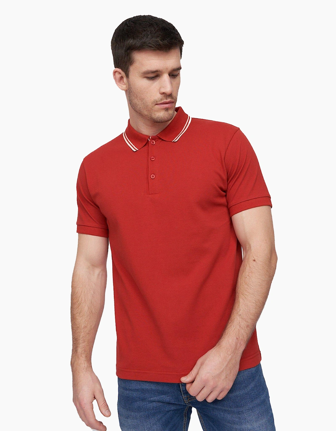 Duck And Cover Samtrase Polo Shirt Mens Red