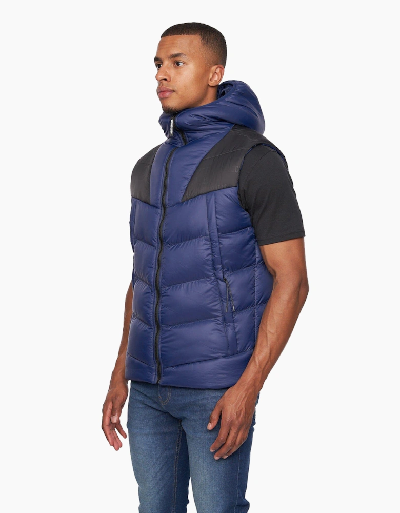 Duck And Cover Raymax Gilet Mens Navy