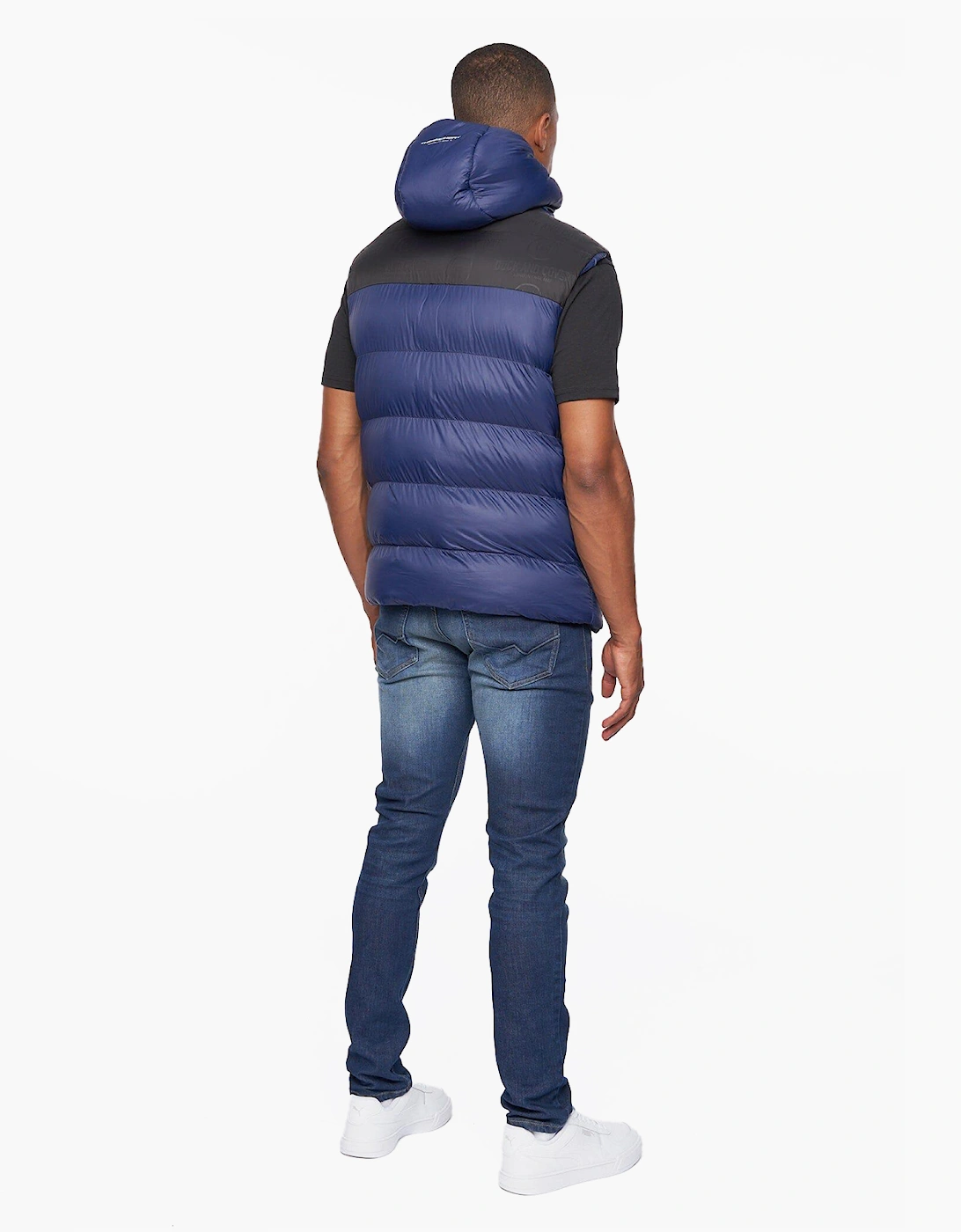 Duck And Cover Raymax Gilet Mens Navy