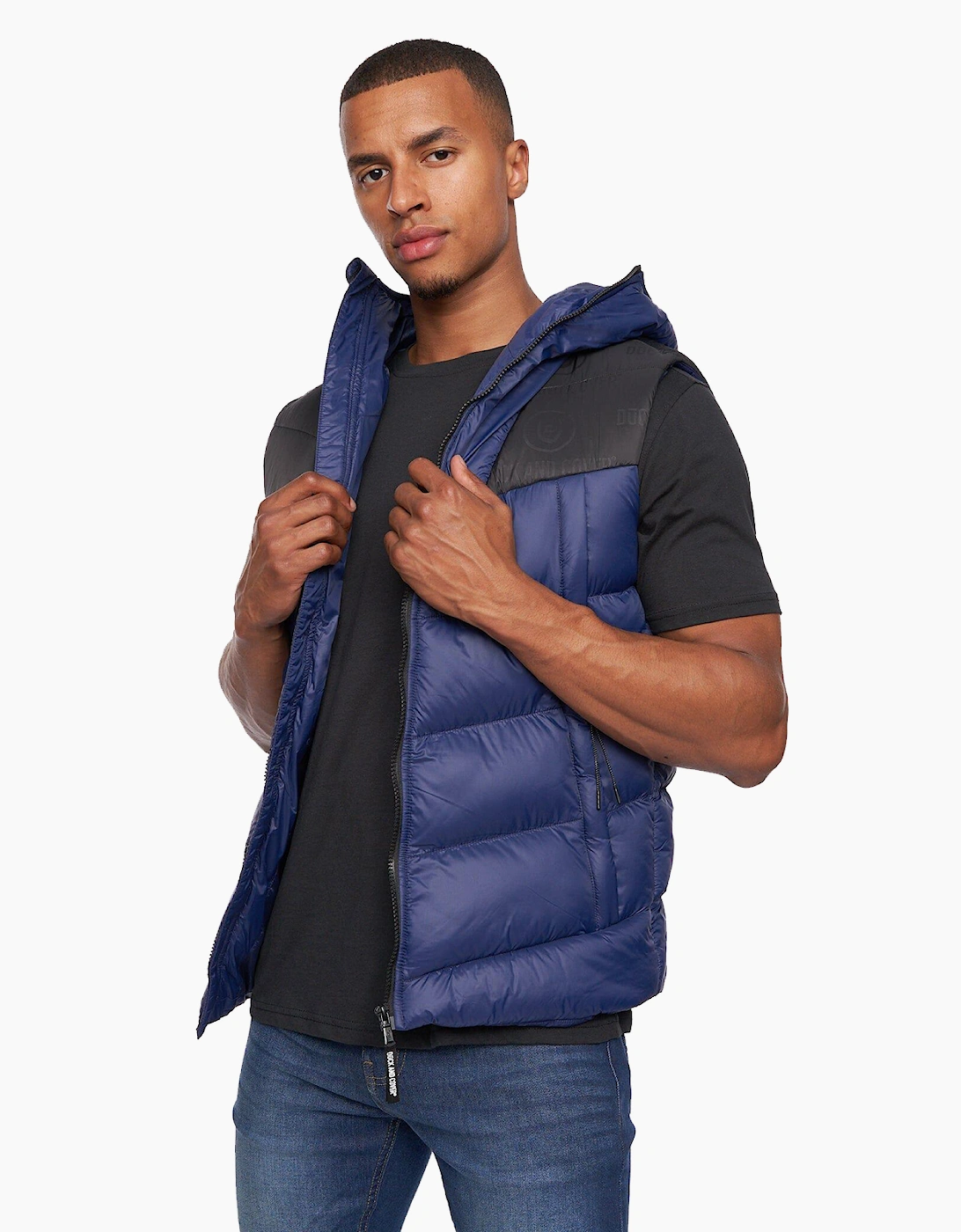 Duck And Cover Raymax Gilet Mens Navy