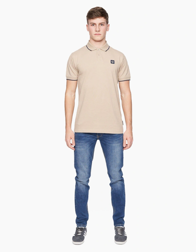 Duck And Cover Wilkins Polo Shirt Mens Stone