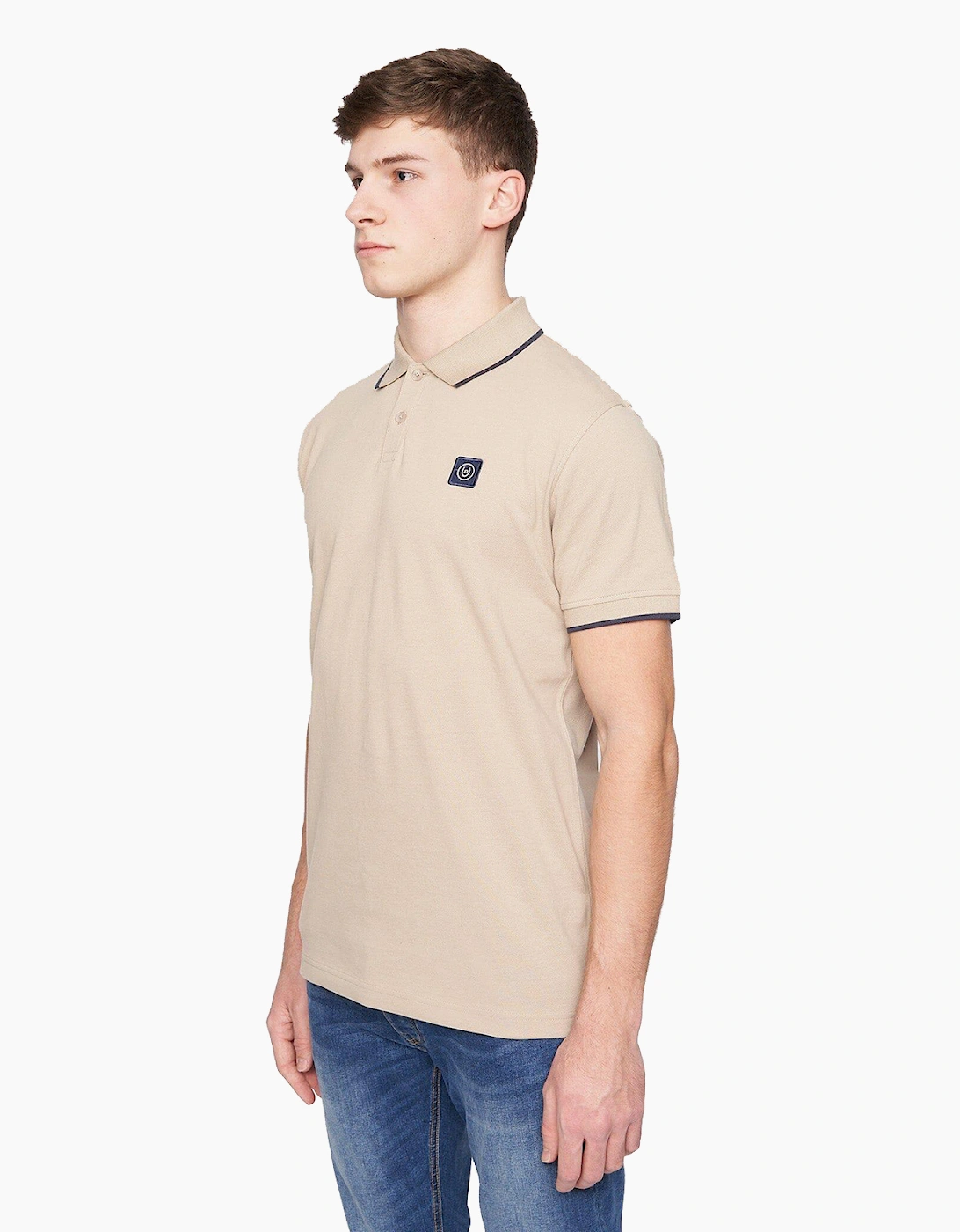 Duck And Cover Wilkins Polo Shirt Mens Stone