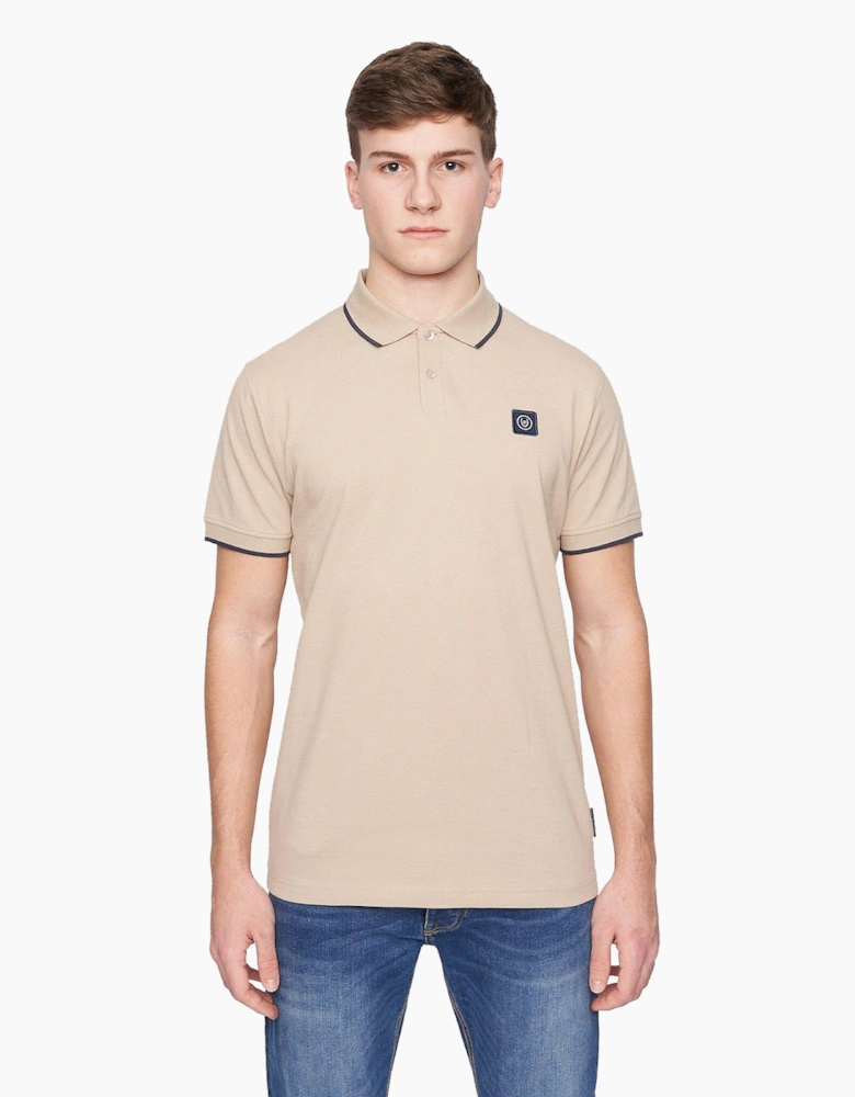 Duck And Cover Wilkins Polo Shirt Mens Stone