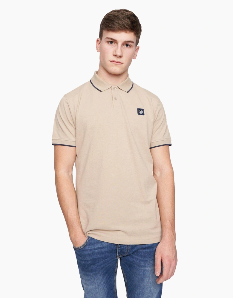 Duck And Cover Wilkins Polo Shirt Mens Stone