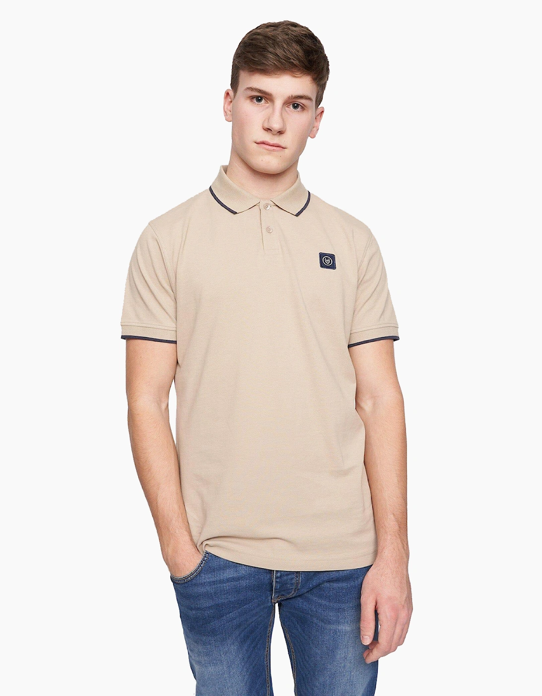 Duck And Cover Wilkins Polo Shirt Mens Stone