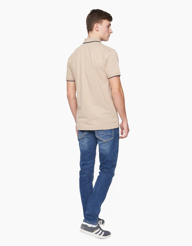 Duck And Cover Wilkins Polo Shirt Mens Stone