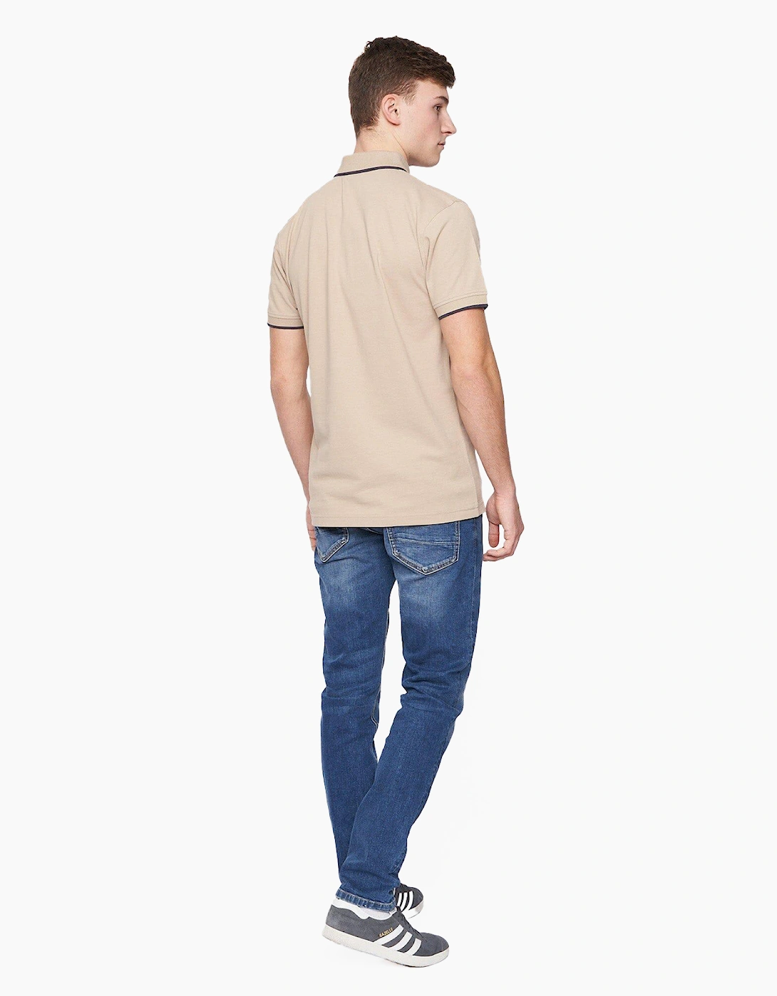 Duck And Cover Wilkins Polo Shirt Mens Stone