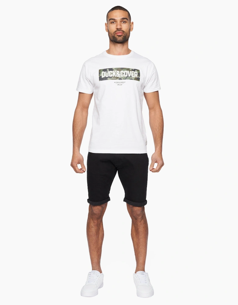 Duck And Cover Zeki Denim Shorts Mens Black