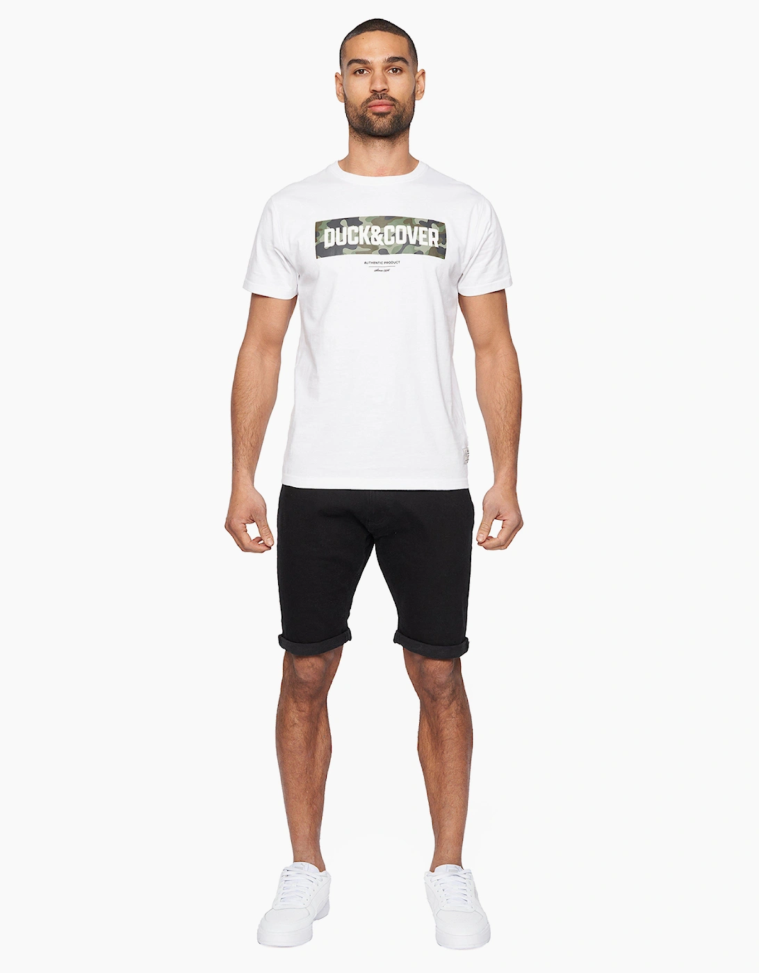 Duck And Cover Zeki Denim Shorts Mens Black