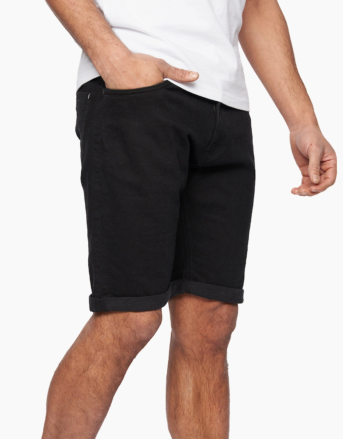 Duck And Cover Zeki Denim Shorts Mens Black