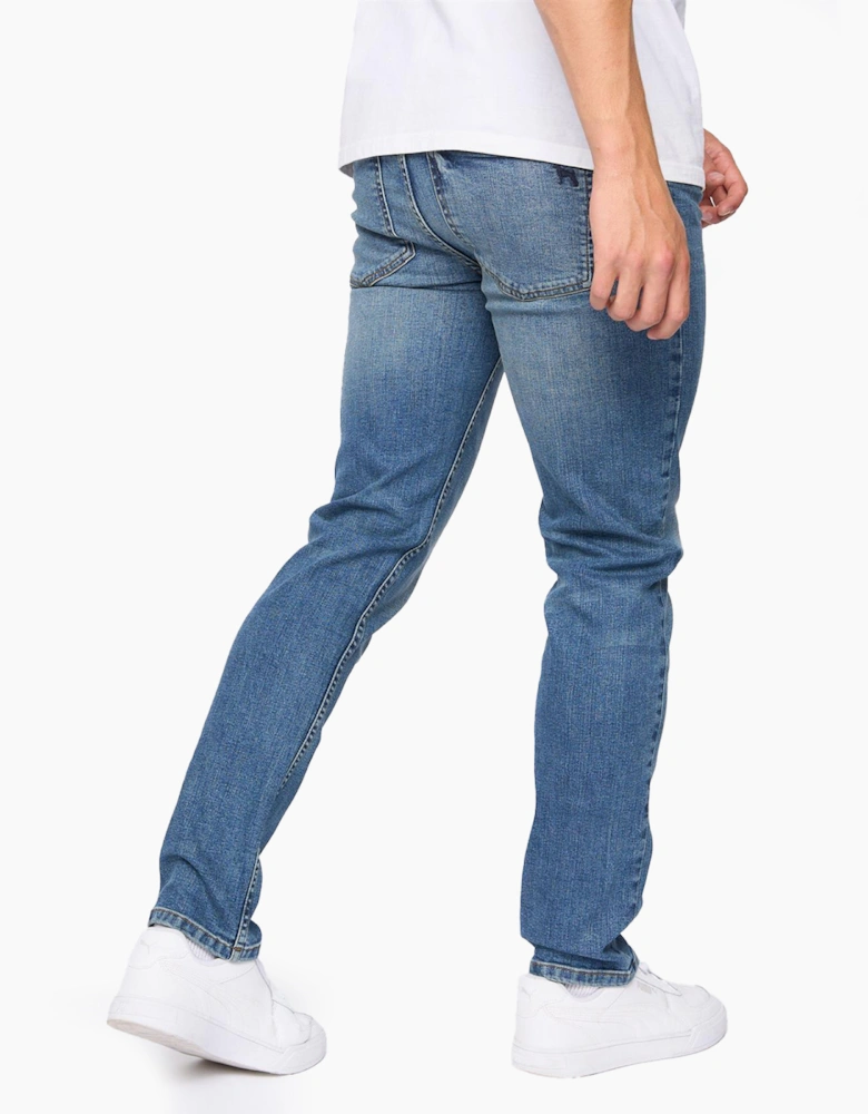 Bewley & Ritch Abingdon Slim Fit Jeans Mens Mid Wash