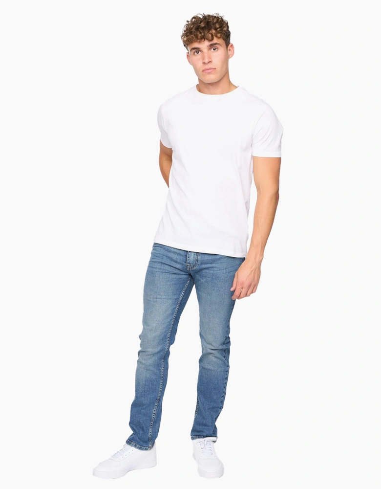 Bewley & Ritch Abingdon Slim Fit Jeans Mens Mid Wash