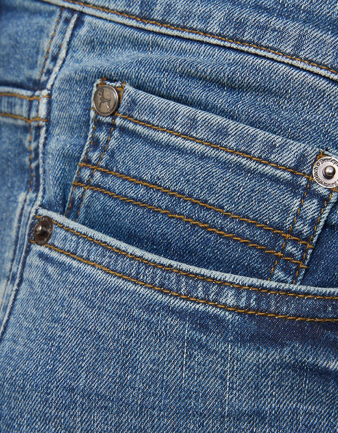Bewley & Ritch Abingdon Slim Fit Jeans Mens Mid Wash