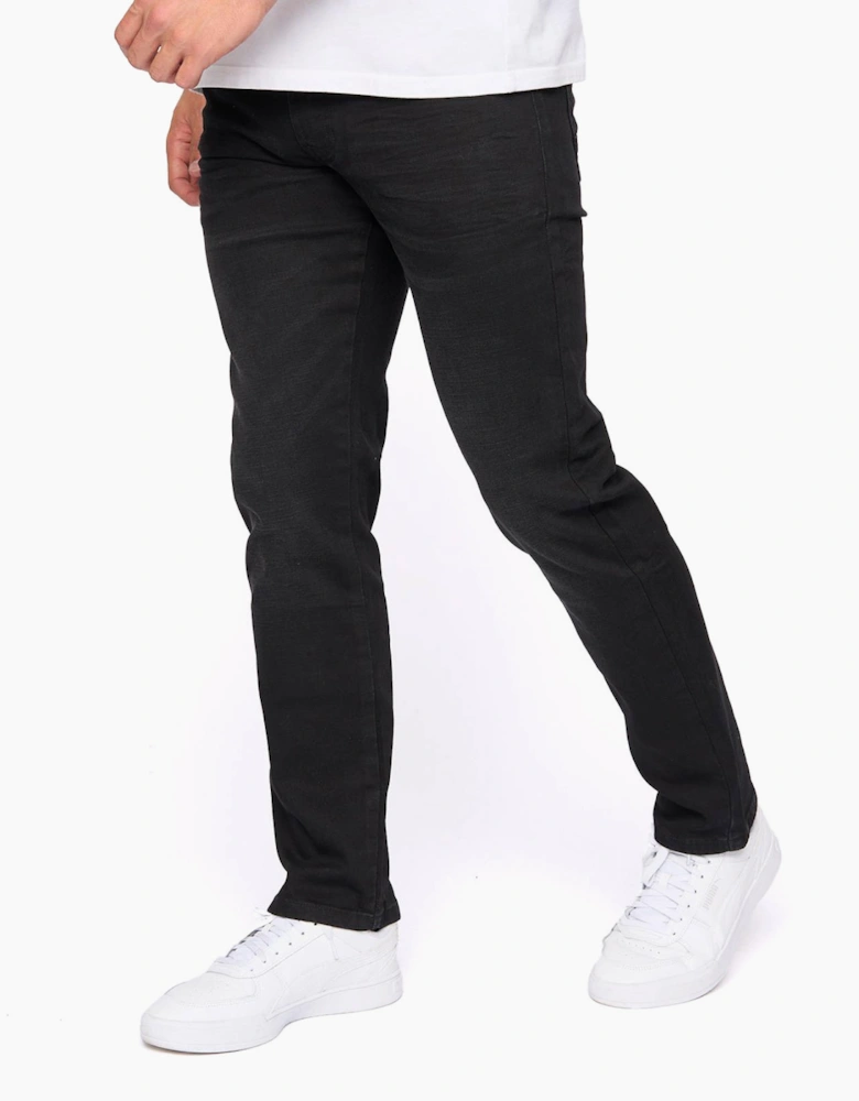 Bewley & Ritch Newbury Straight Fit Jeans Mens Black Wash