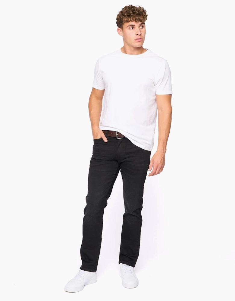 Bewley & Ritch Newbury Straight Fit Jeans Mens Black Wash