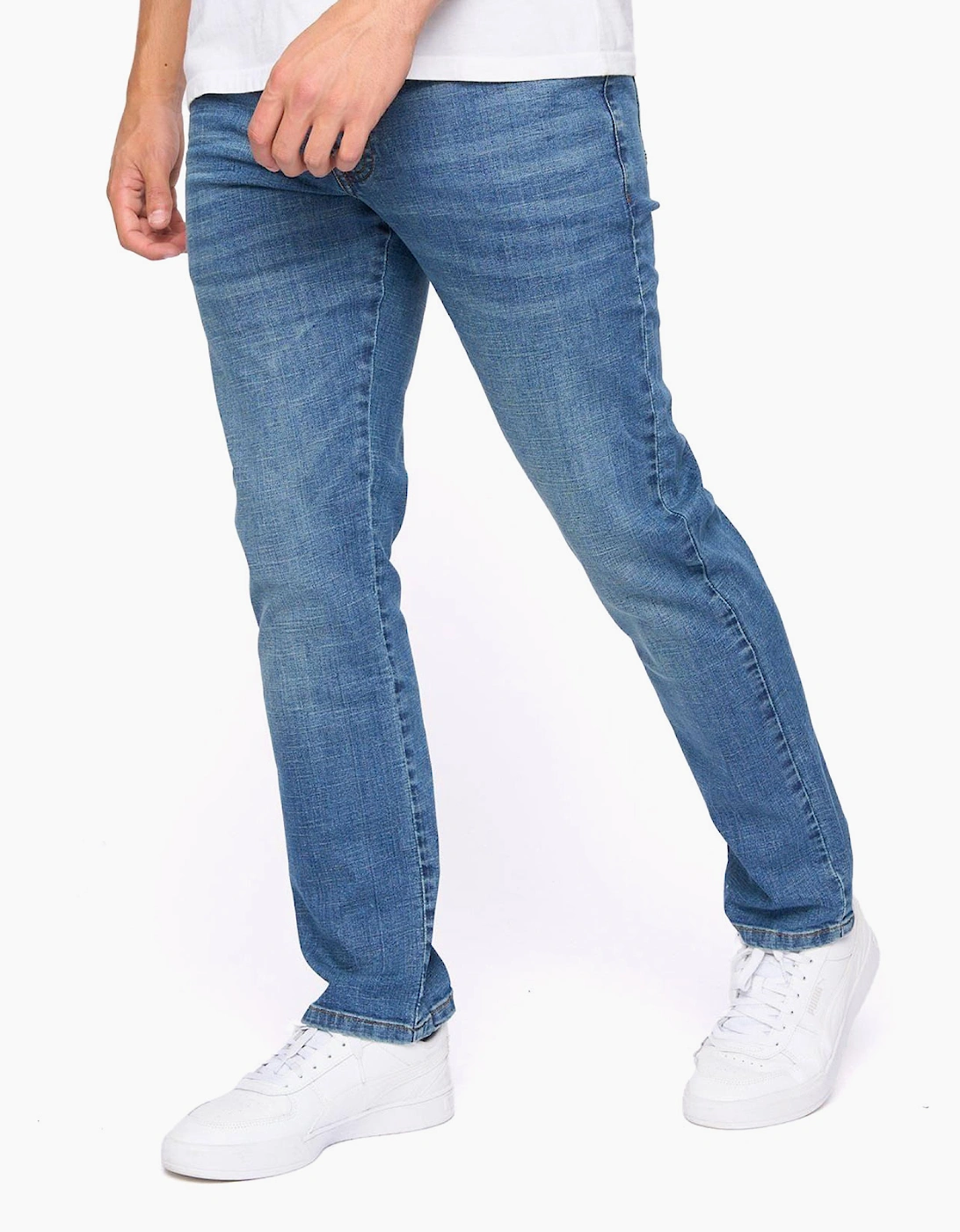 Bewley & Ritch Newbury Straight Fit Jeans Mens Black Wash