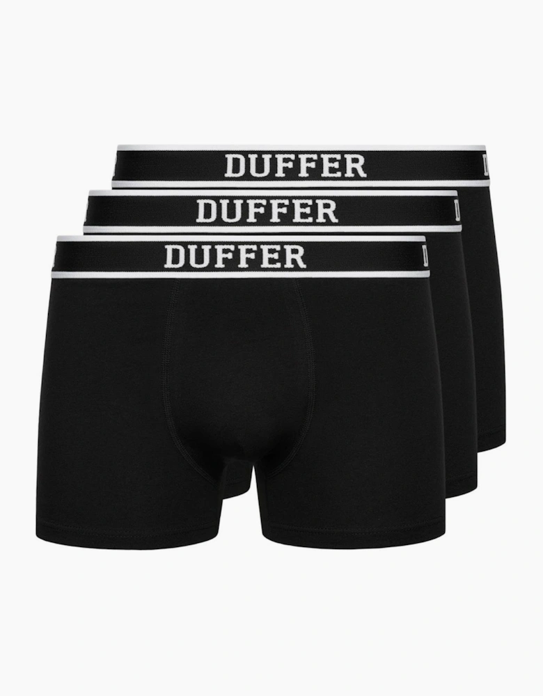 Duffer Easton 3pk Boxer Shorts Mens Black / White