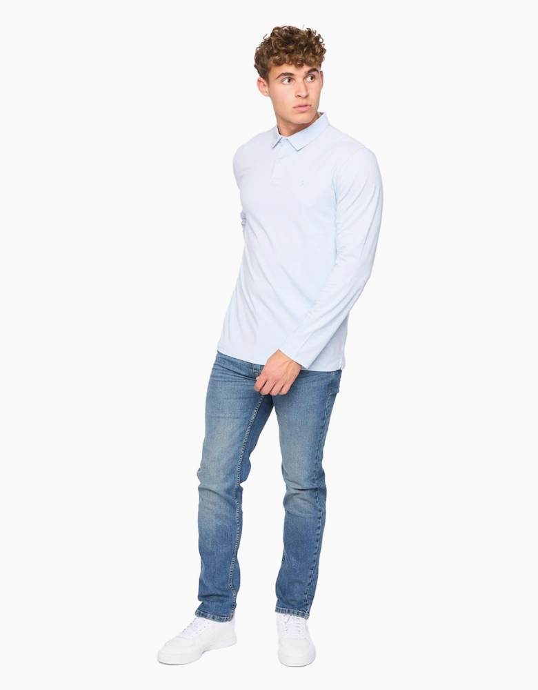 Bewley & Ritch Saperton Long Sleeve 3pk Polo Shirts Mens Assorted