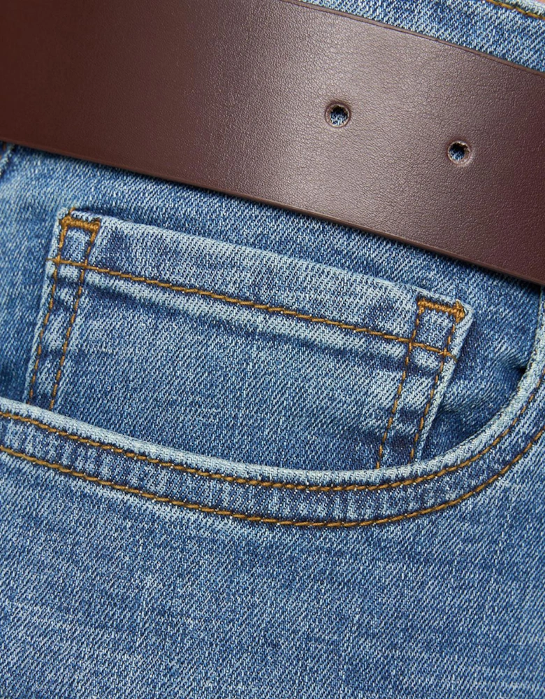 Bewley & Ritch Newbury Straight Fit Jeans Mens Mid Wash