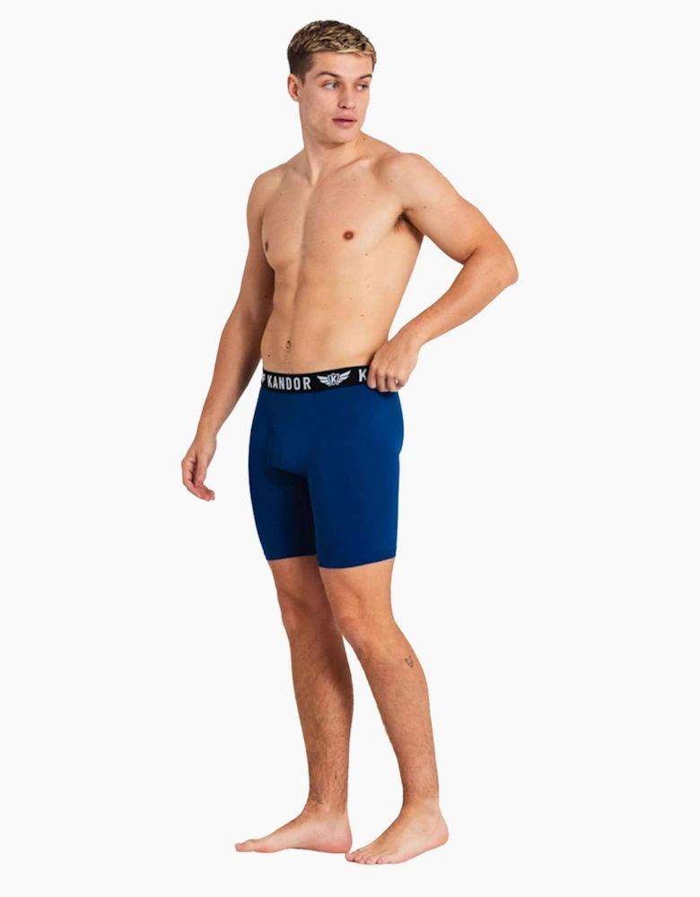 Kandor Bambuso Mens Boxers 3pk Black / Blue