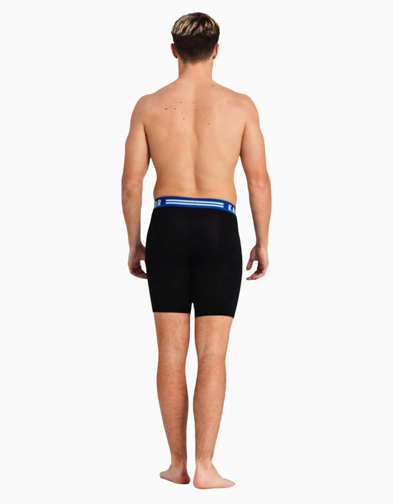 Kandor Bambuso Mens Boxers 3pk Black / Blue