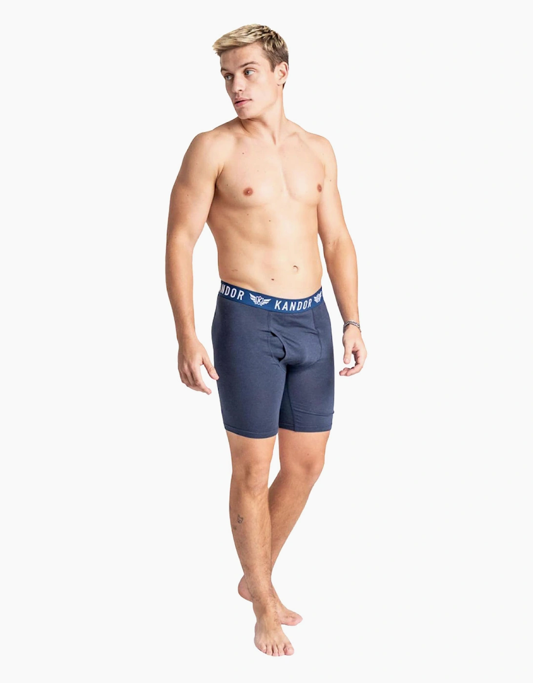 Kandor Bambuso Mens Boxers 3pk Blue / Red