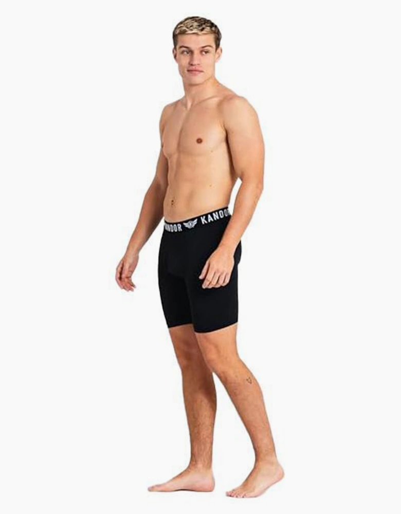 Kandor Bambuso Mens Boxers 3pk Orange/Thyme/Black