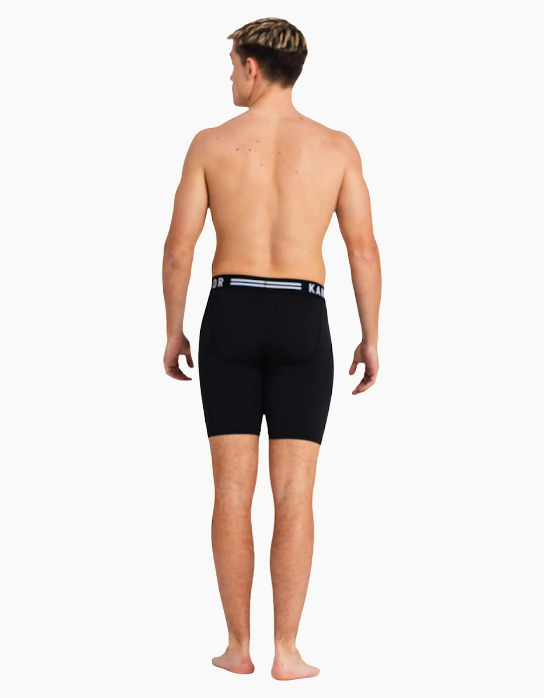 Kandor Bambuso Mens Boxers 3pk Orange/Thyme/Black