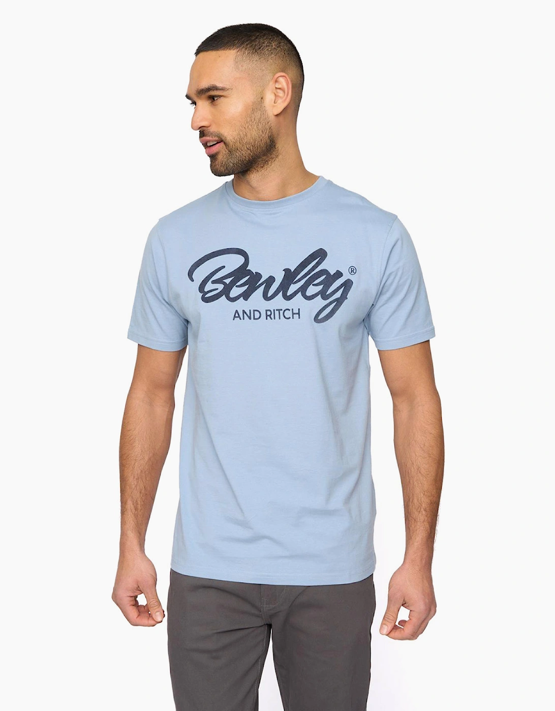 Bewley & Ritch Yardley Mens T-Shirt Blue