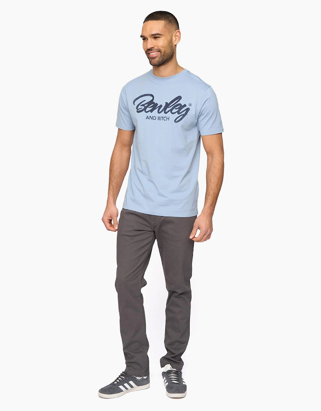 Bewley & Ritch Yardley Mens T-Shirt Blue