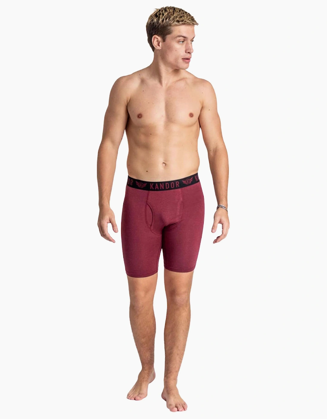 Kandor Bambuso Mens Boxers 3pk Blue/Yellow/Wine