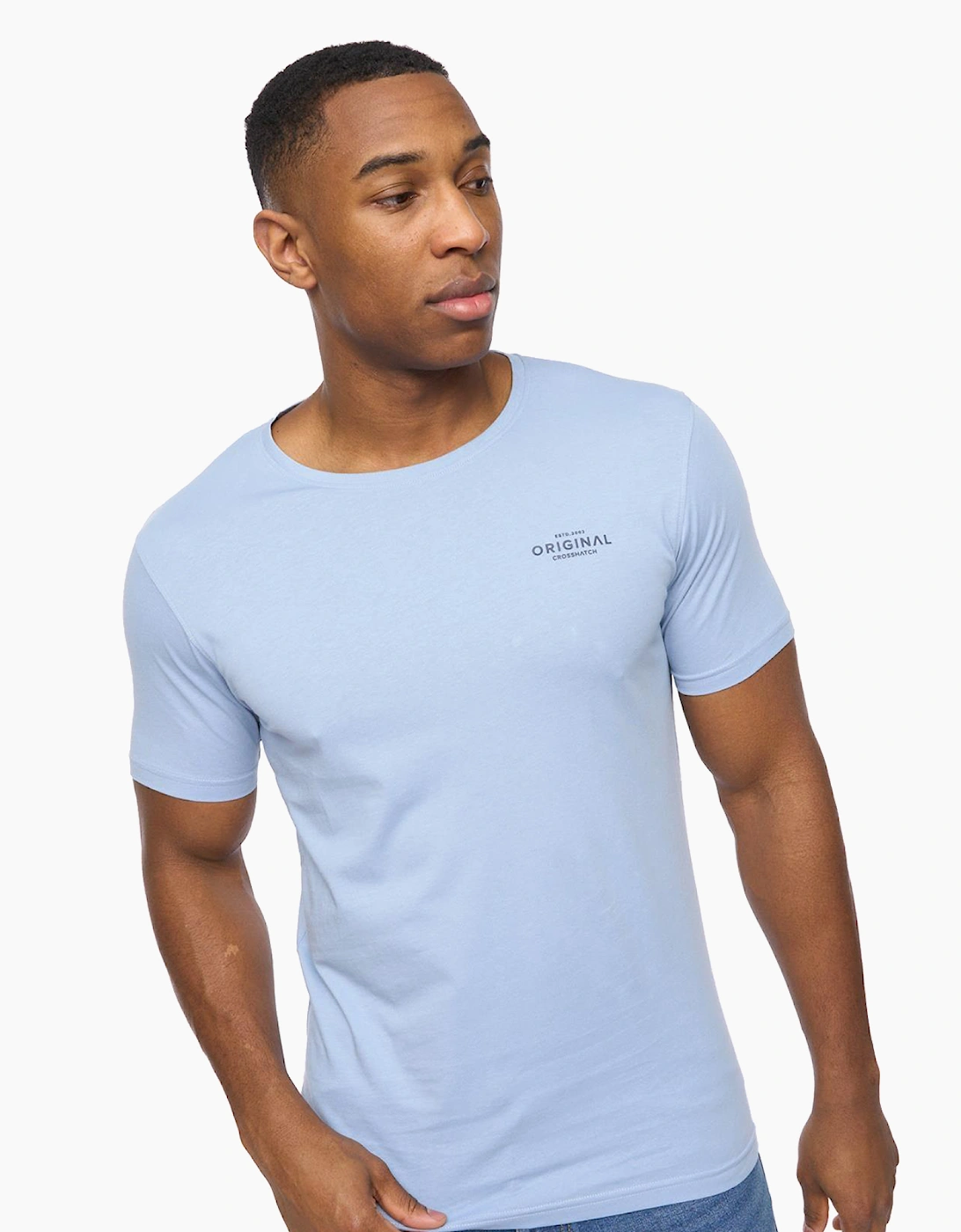 Crosshatch Basicblues Mens T-Shirt 5pk Muticolour / Assorted