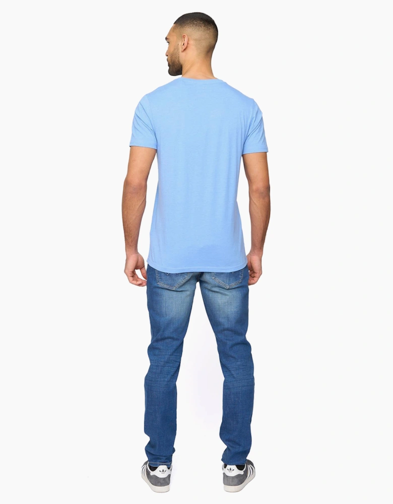 Bewley & Ritch Barlowe Mens T-Shirt Mid Blue Marl