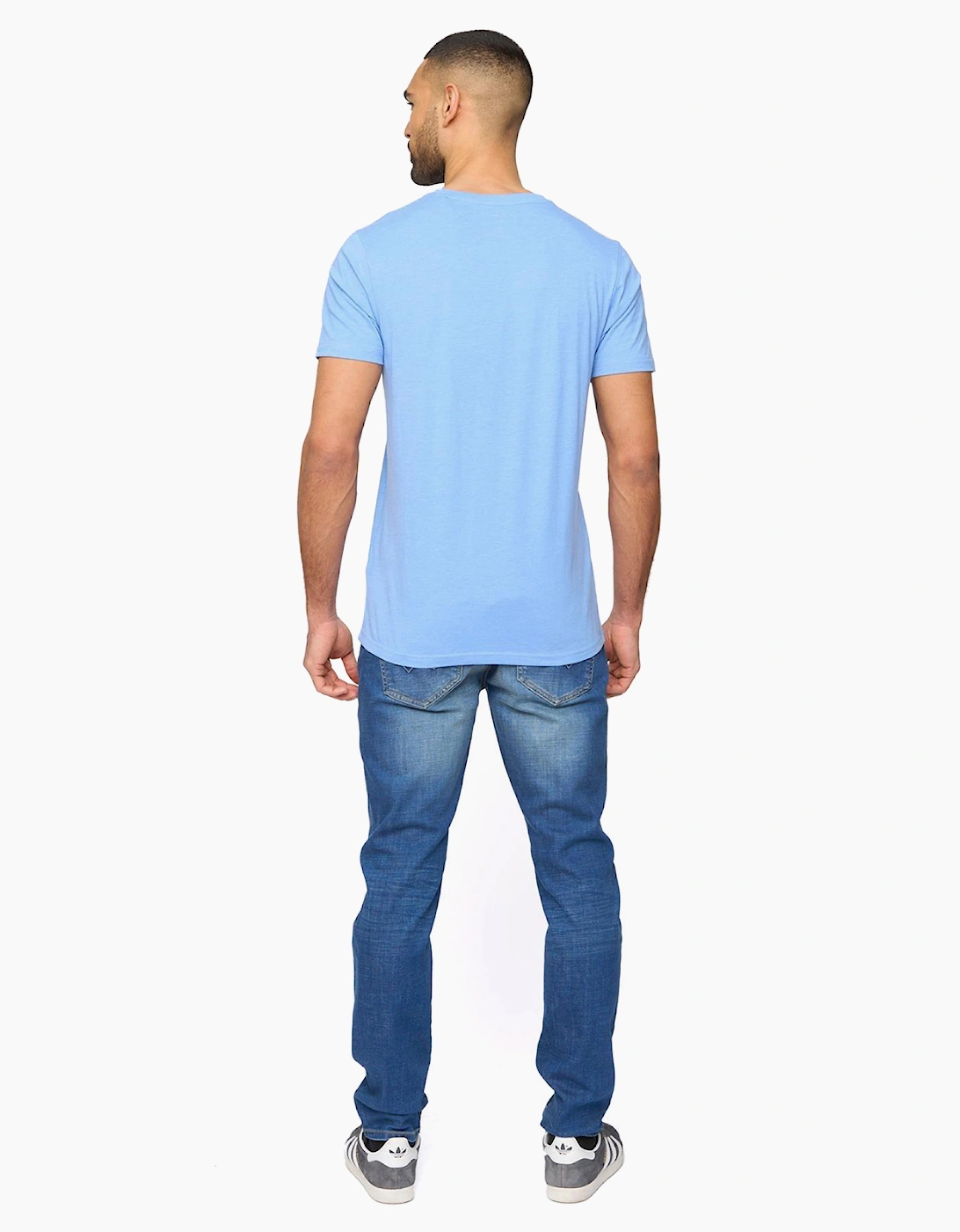 Bewley & Ritch Barlowe Mens T-Shirt Mid Blue Marl