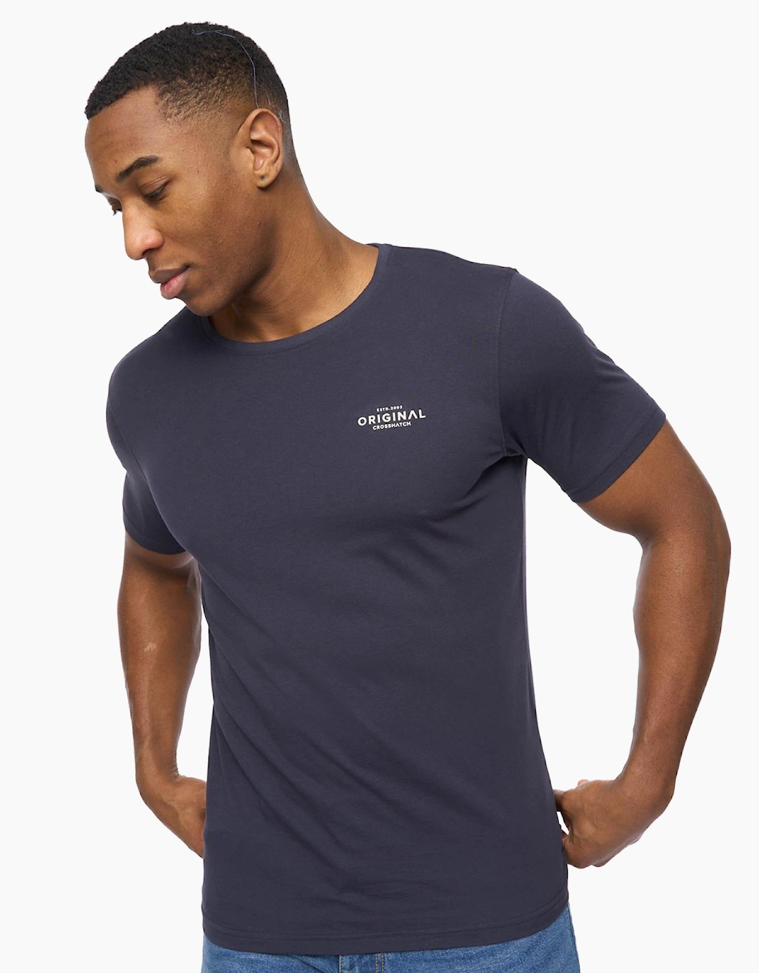Crosshatch Basicblues Mens T-Shirt 5pk Muticolour / Assorted