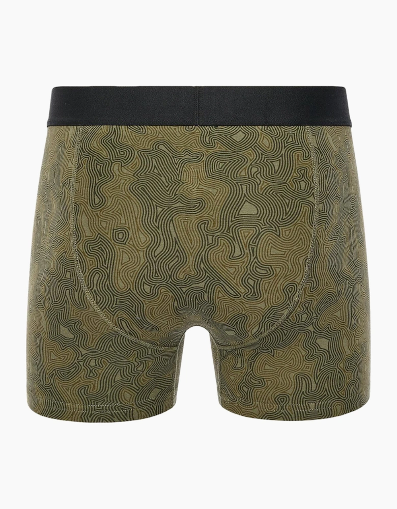 Duck And Cover Alizium Mens Boxers 3pk Green / Black