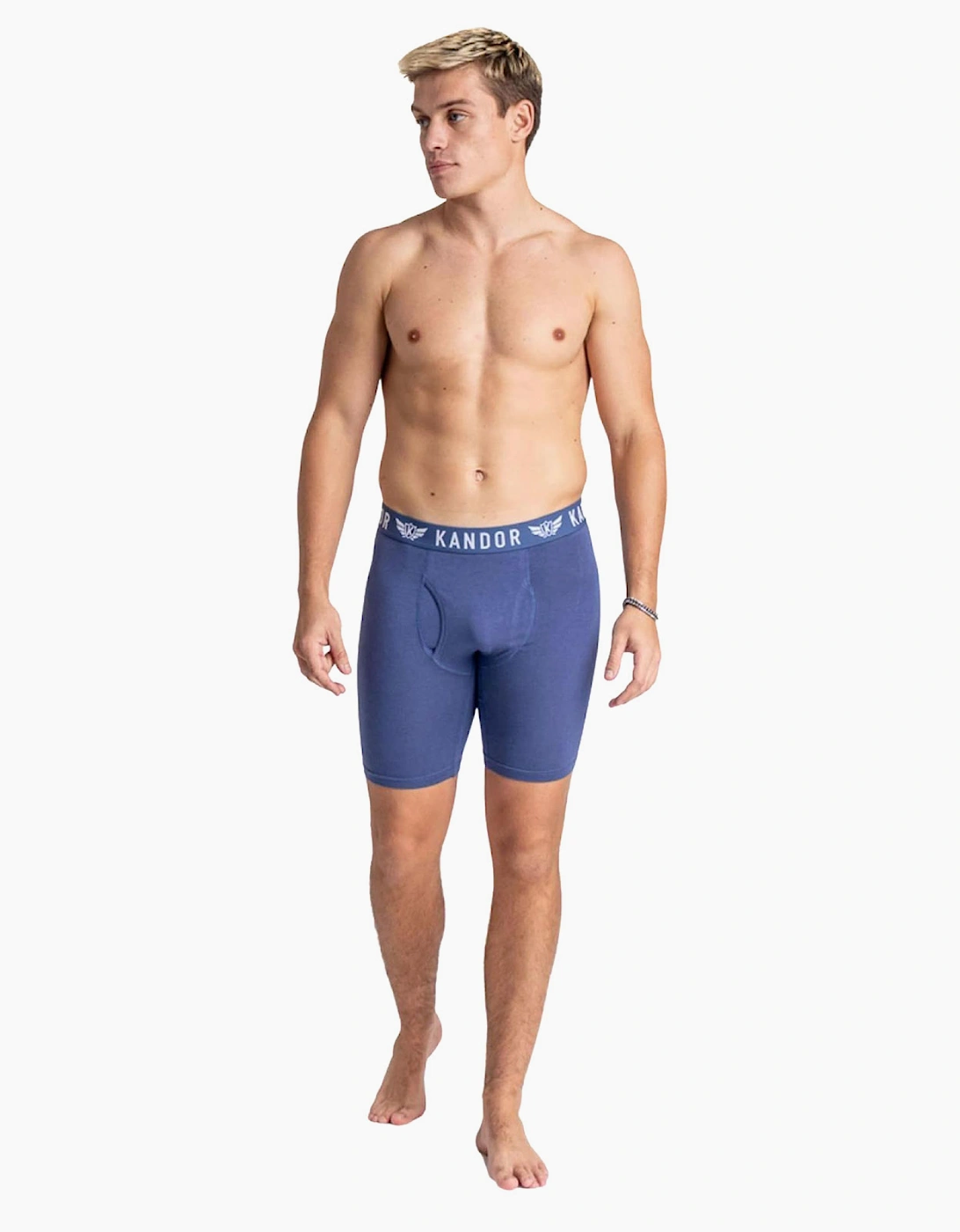 Kandor Bambuso Mens Boxers 3pk Olive/Red/Blue