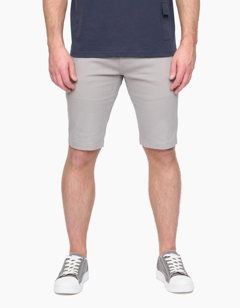 Duck And Cover Franztown Mens Chino Shorts Grey