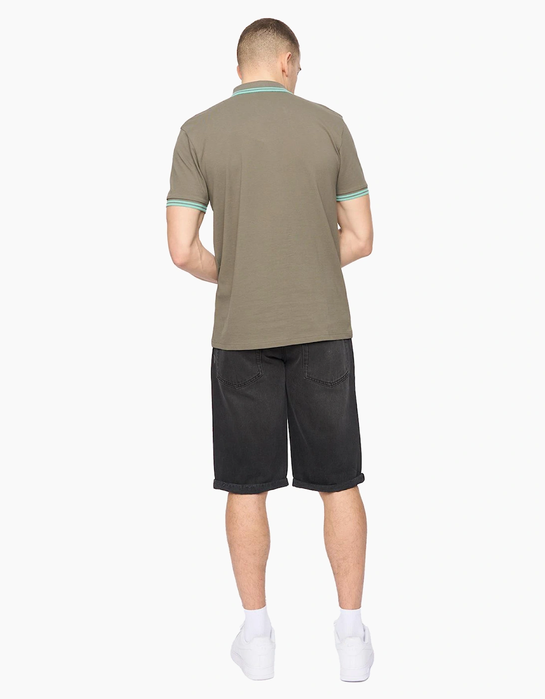 Crosshatch Changra Mens Polo Shirt Dark Sage