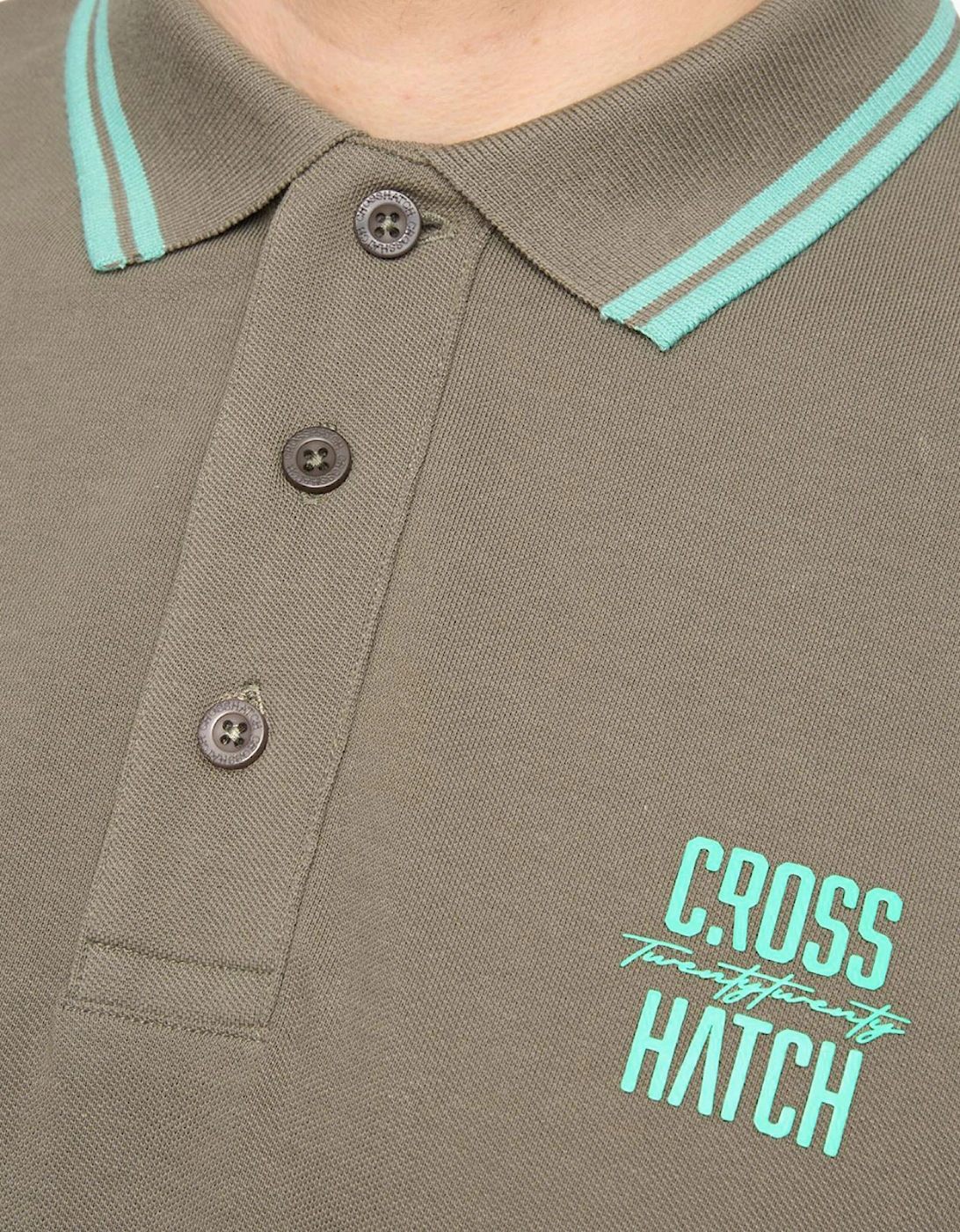 Crosshatch Changra Mens Polo Shirt Dark Sage