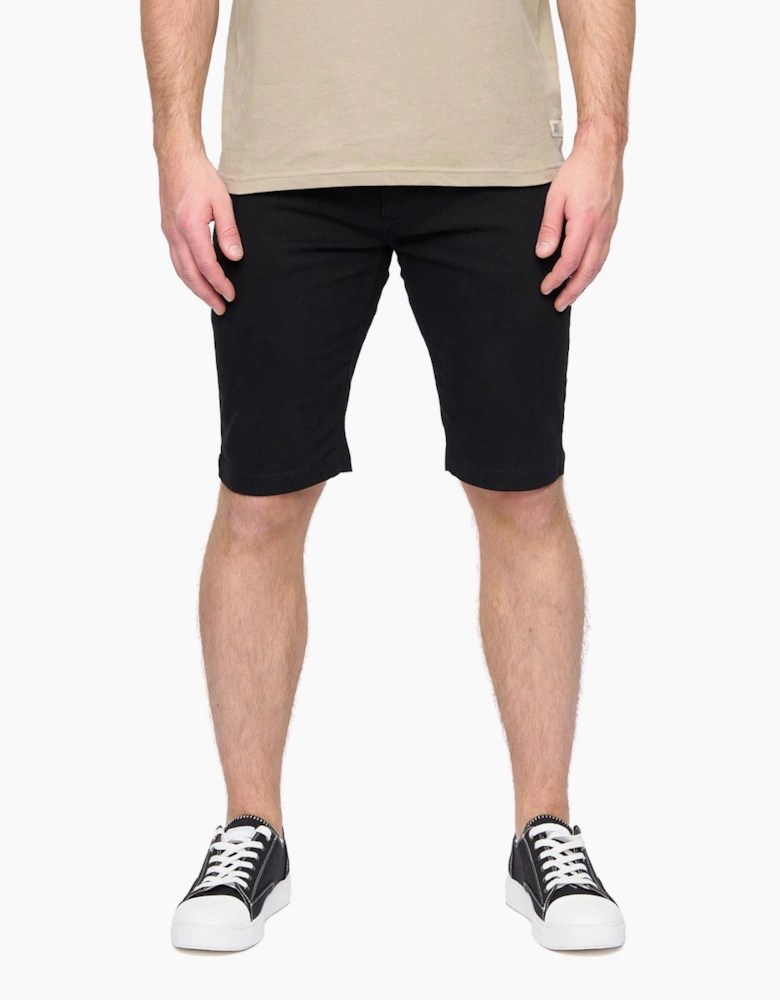 Duck And Cover Franztown Mens Chino Shorts Black