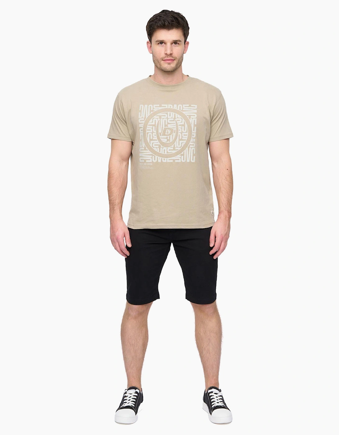 Duck And Cover Franztown Mens Chino Shorts Black
